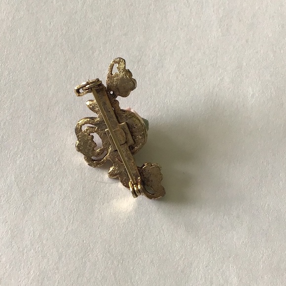 1928 Company Floral & Pearl Pin - Picture 4 of 4